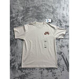 Nike SB Shirt Mens Medium Gray Loose Fit Skateboarding Tee DC7817-072 New